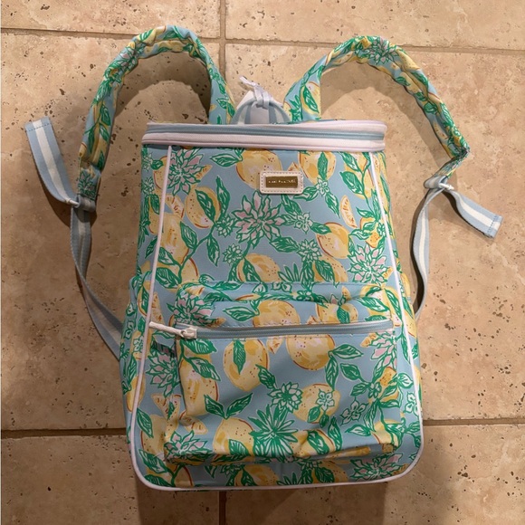 Lilly Pulitzer Citrus Design backpack cooler Tote. New with tags. - Picture 1 of 16